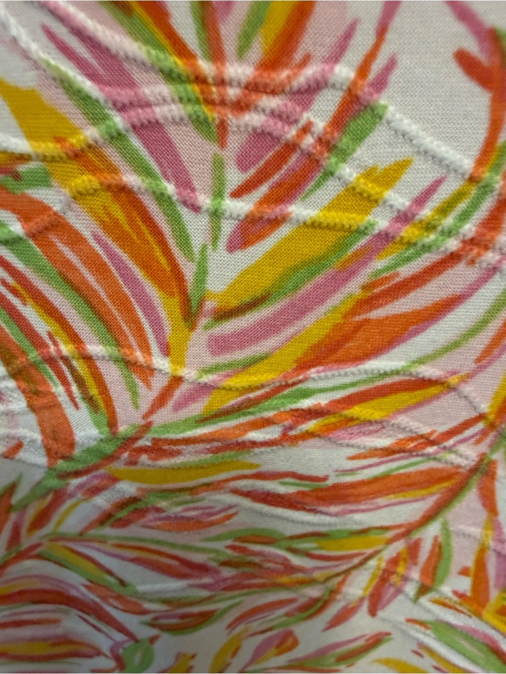 Emily Daniels Colorful Palm Leaf Tropical Top Shirt XL - Picture 9 of 11